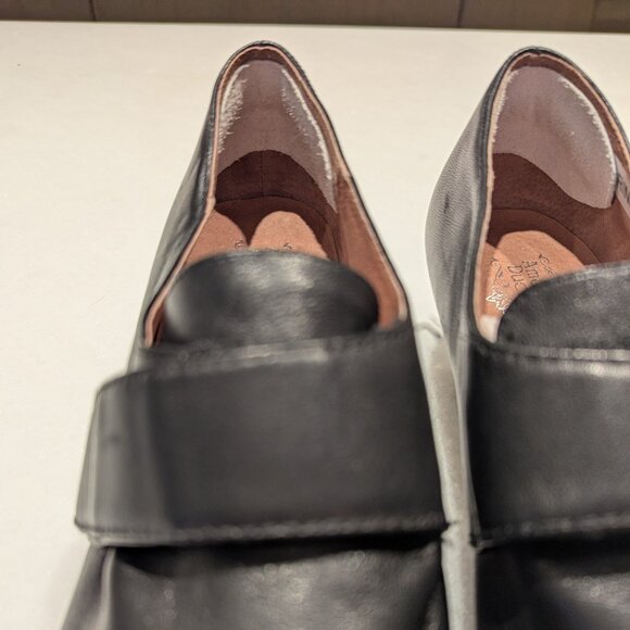 American Duchess Women's 11M Kensington 18th Century Leather Shoes Black - Picture 4 of 9